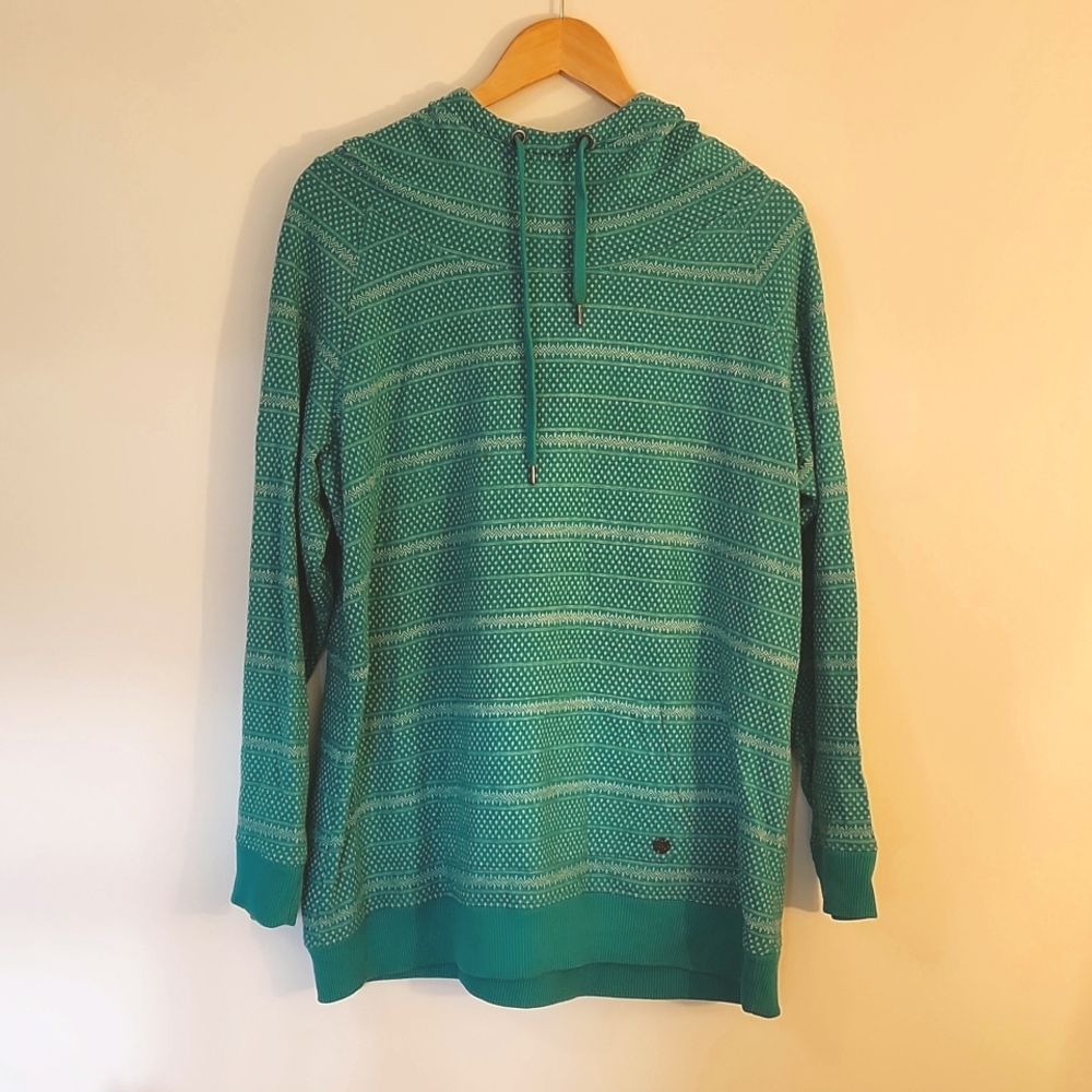 Patterned Scuba Hoodie